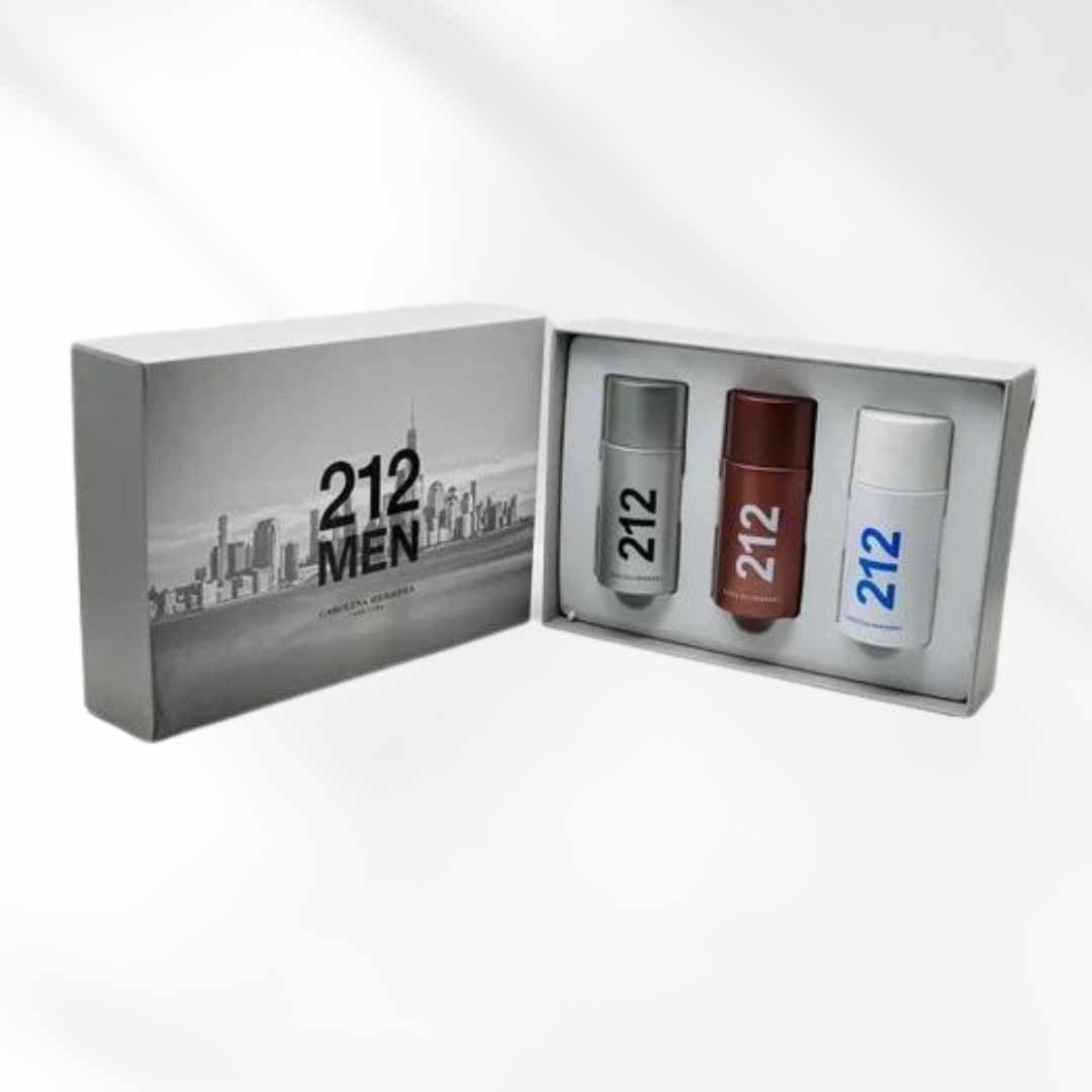 CAROLINA HERRERA 212 men 3×30ML - morgan-perfume